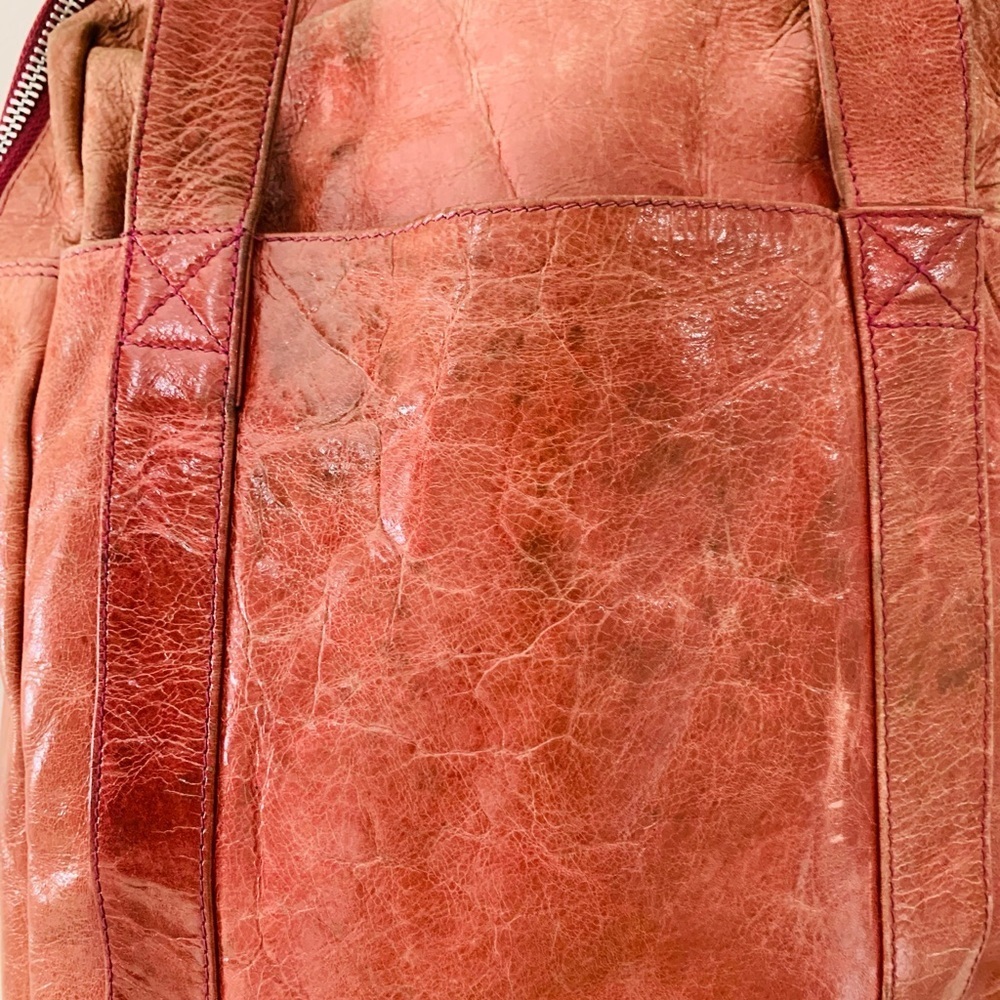 Latico Pinkish/Brown Leather Shoulder Bag - Picture 4 of 7